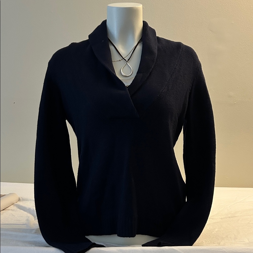 J.Crew Navy Blue Wool Blend Sweater